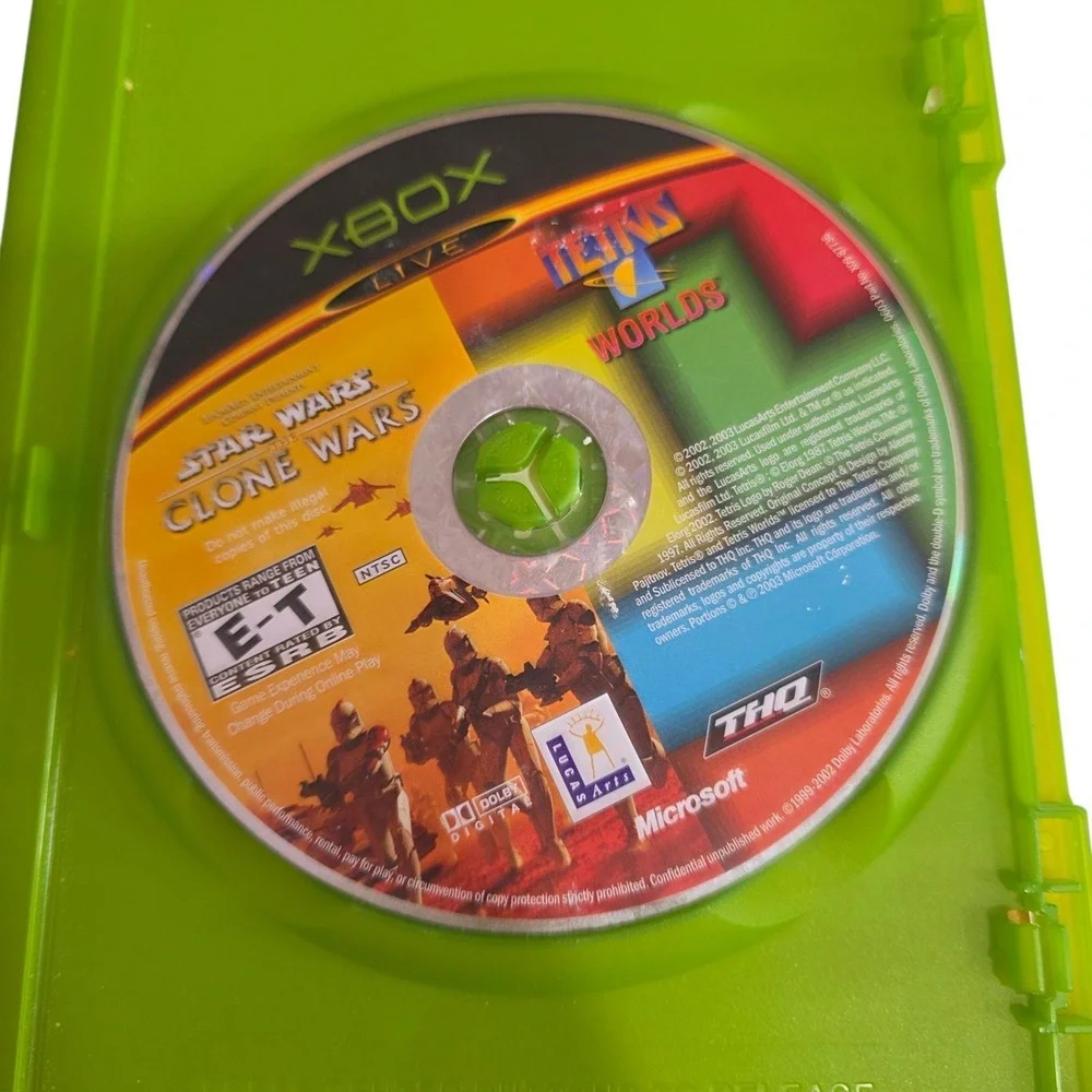 Xbox‎ Star Wars Clone Wars Tetris Worlds NFR Limited Edition CIB Untested